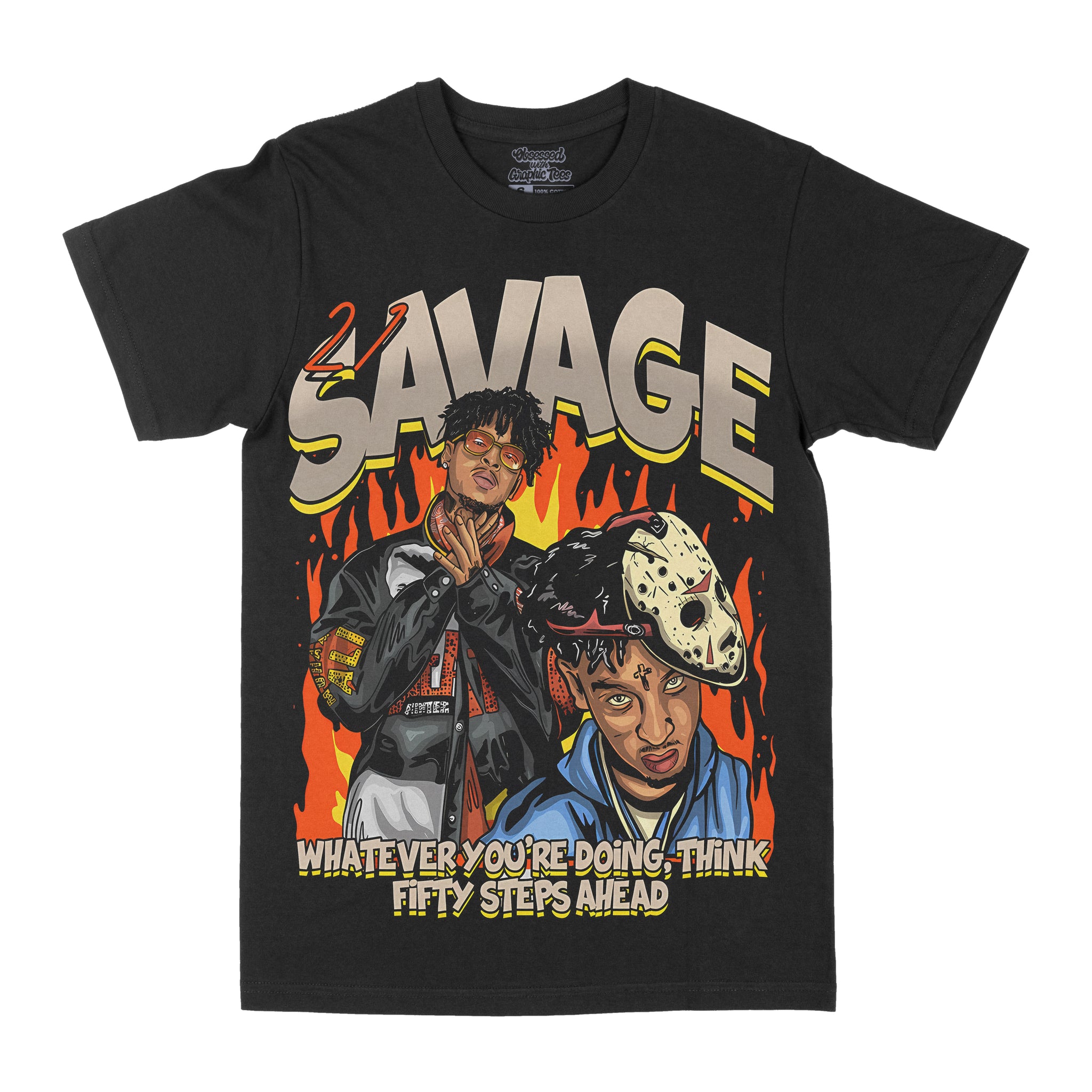 21 Savage "Fifty Steps" Graphic Tee