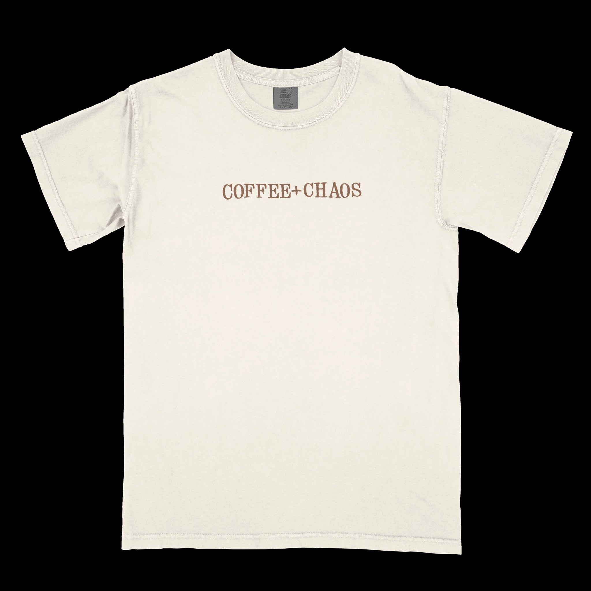 Embroidered Coffee + Chaos Tee