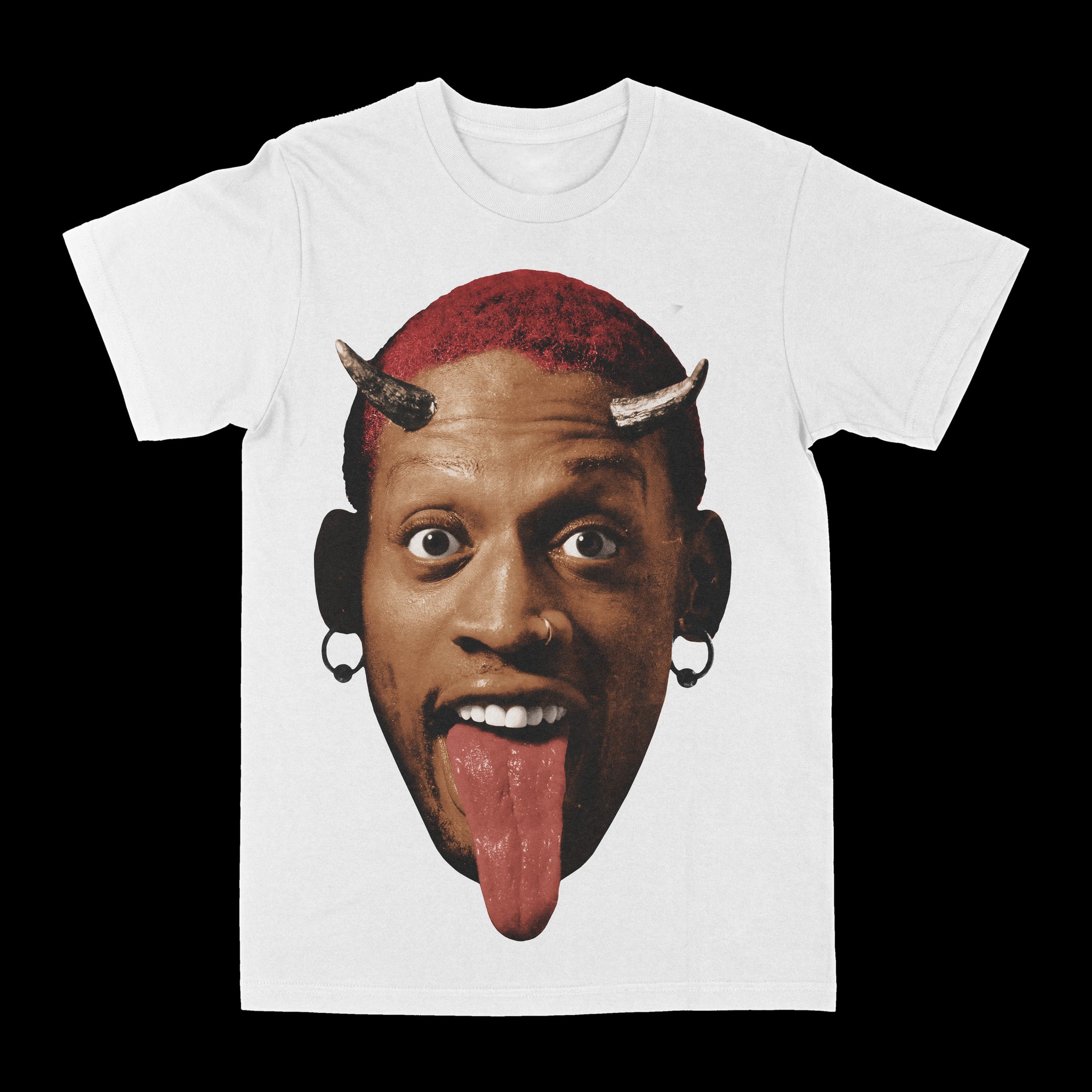 Dennis Rodman "Big Face Horns" Graphic Tee