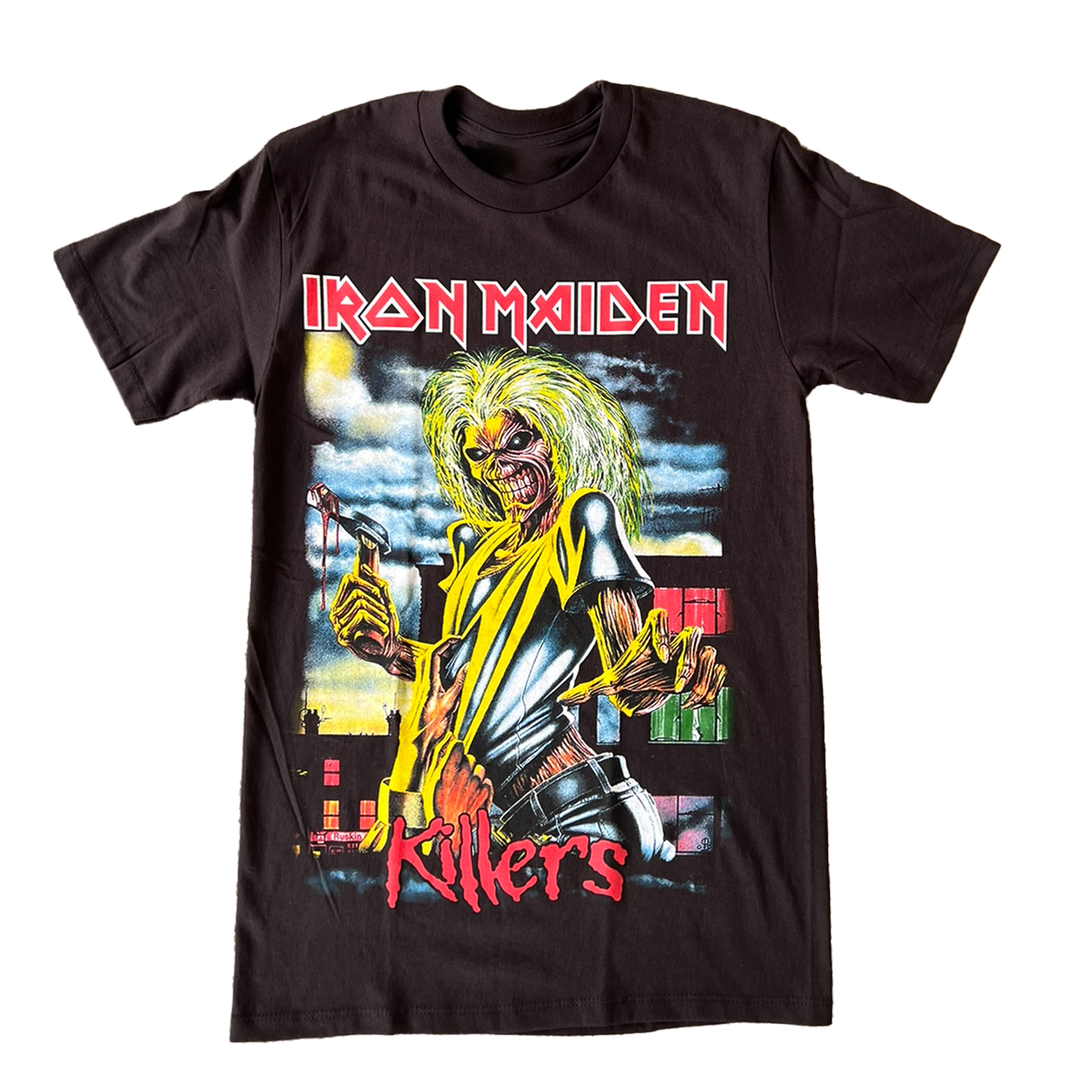 Iron Maiden Killers Cover T-Shirt – Official Licensed Mens Tee, Black, Medium - View #7