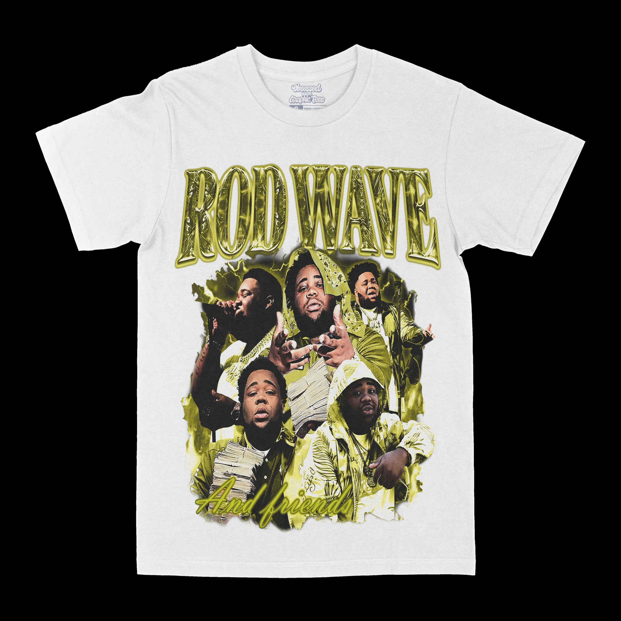 Rod Wave & Friends White Graphic Tee