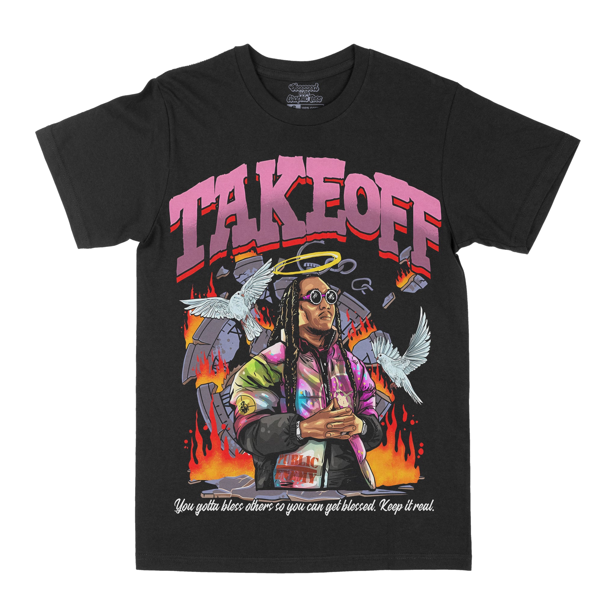 Takeoff "Keep It Real" Graphic Tee