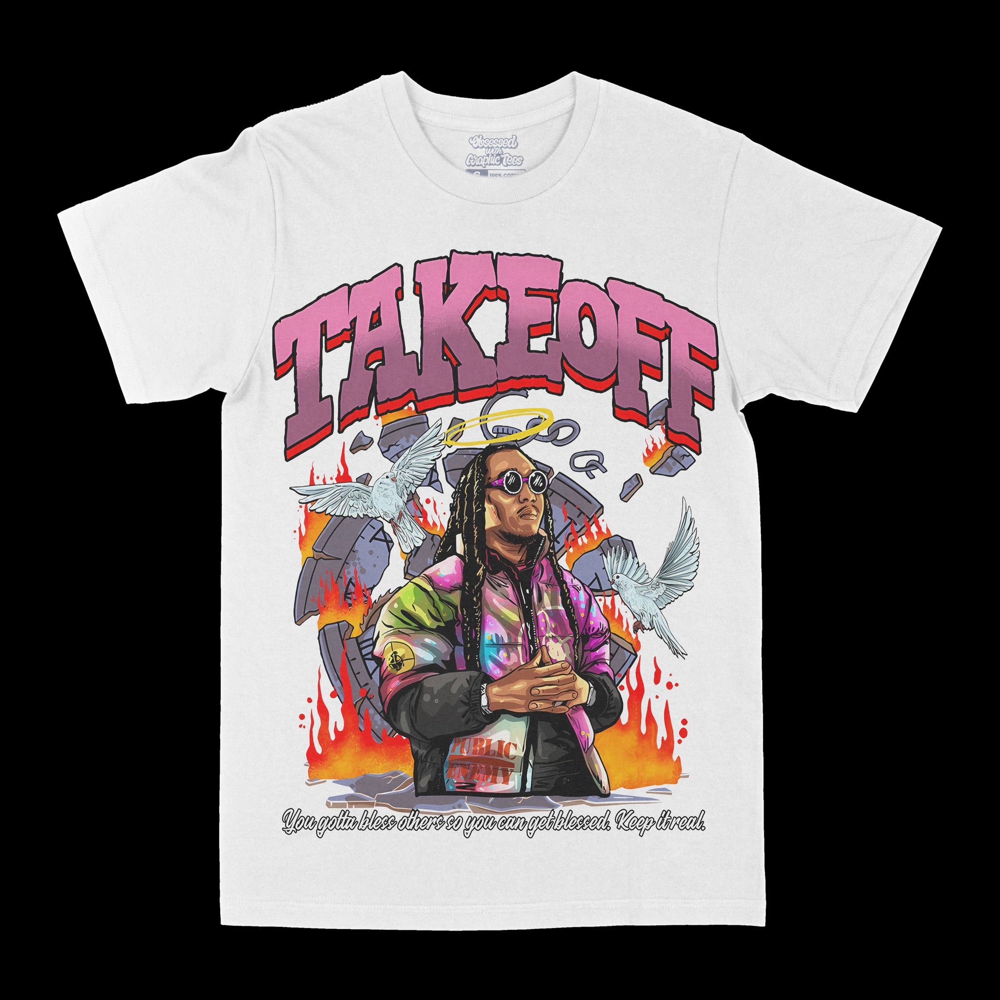 Takeoff "Keep It Real" Graphic Tee