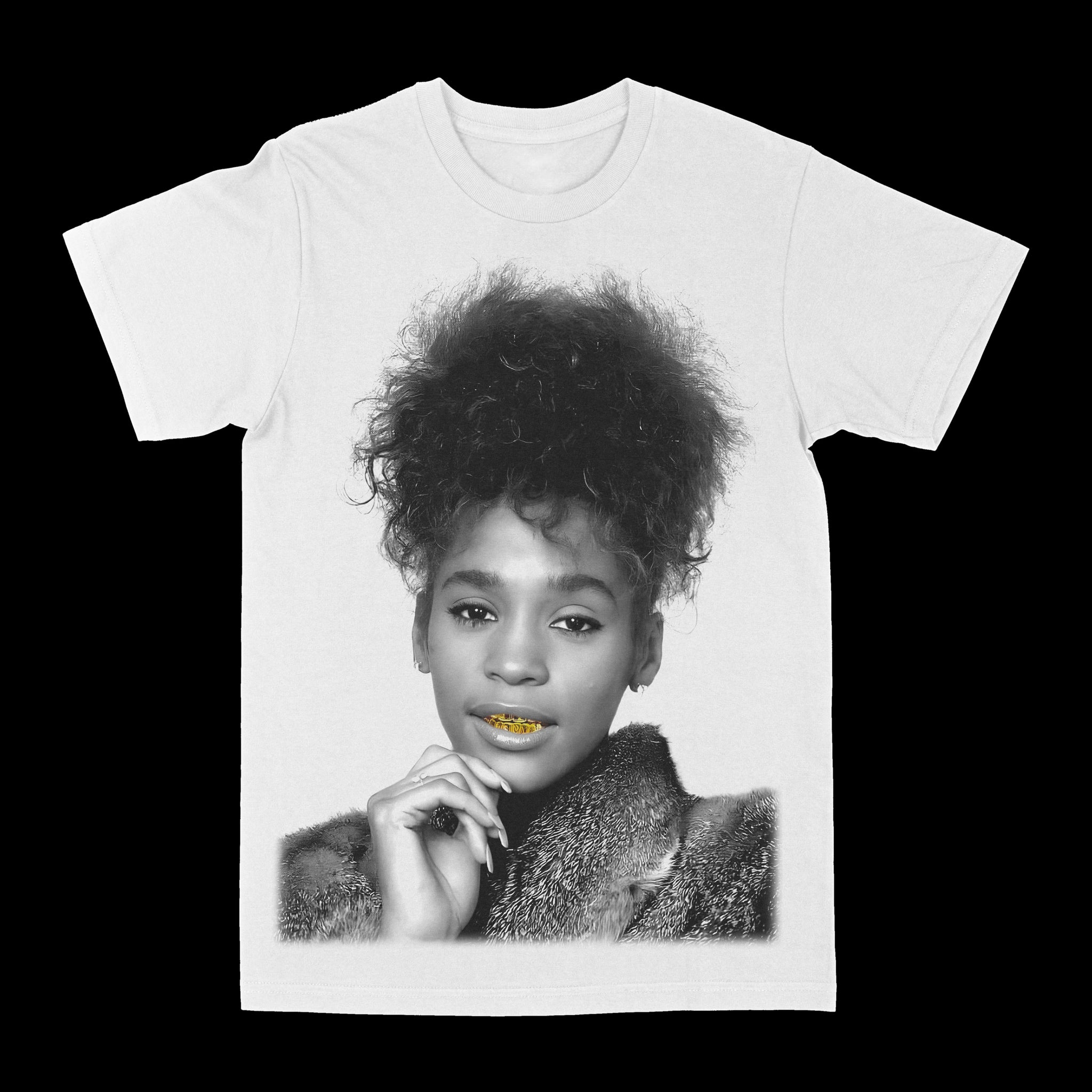 Whitney Houston "Gold Grill" Graphic Tee
