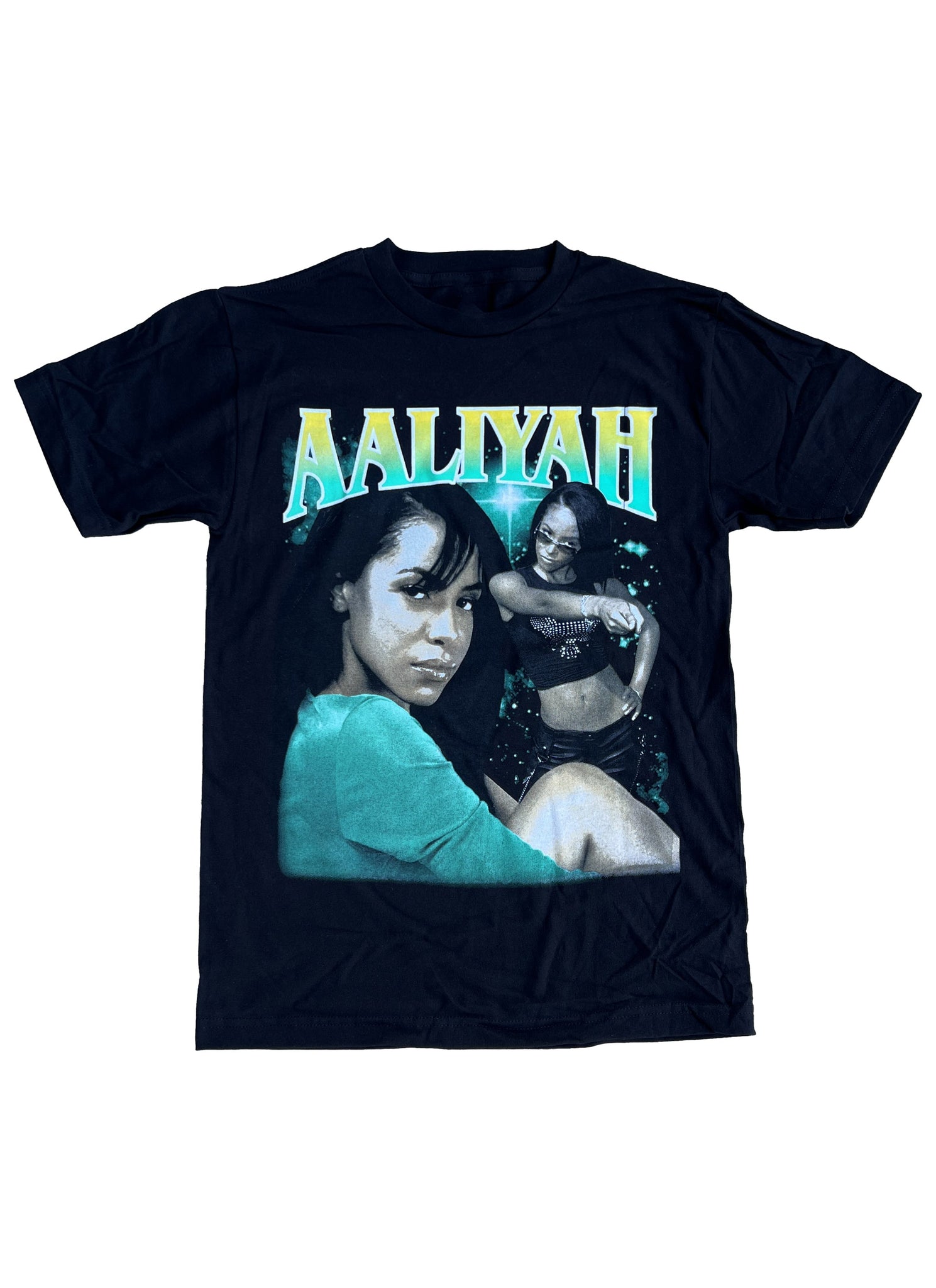 Aaliyah Green Graphic Tee