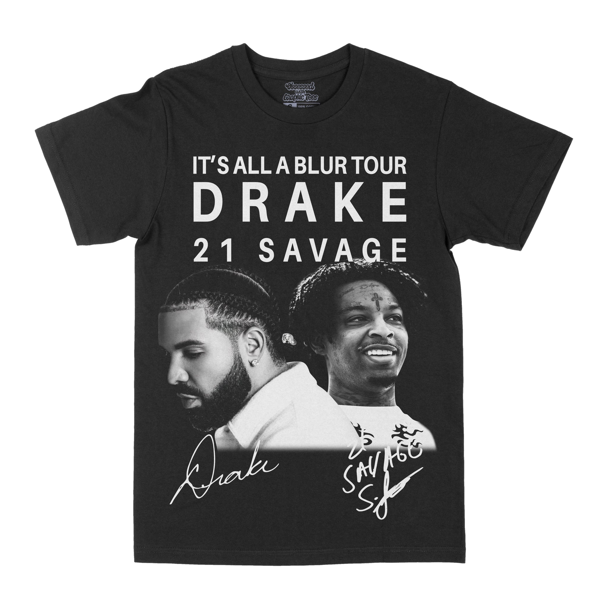 Drake/21 Savage It's All A Blur Tour 2 Graphic Tee