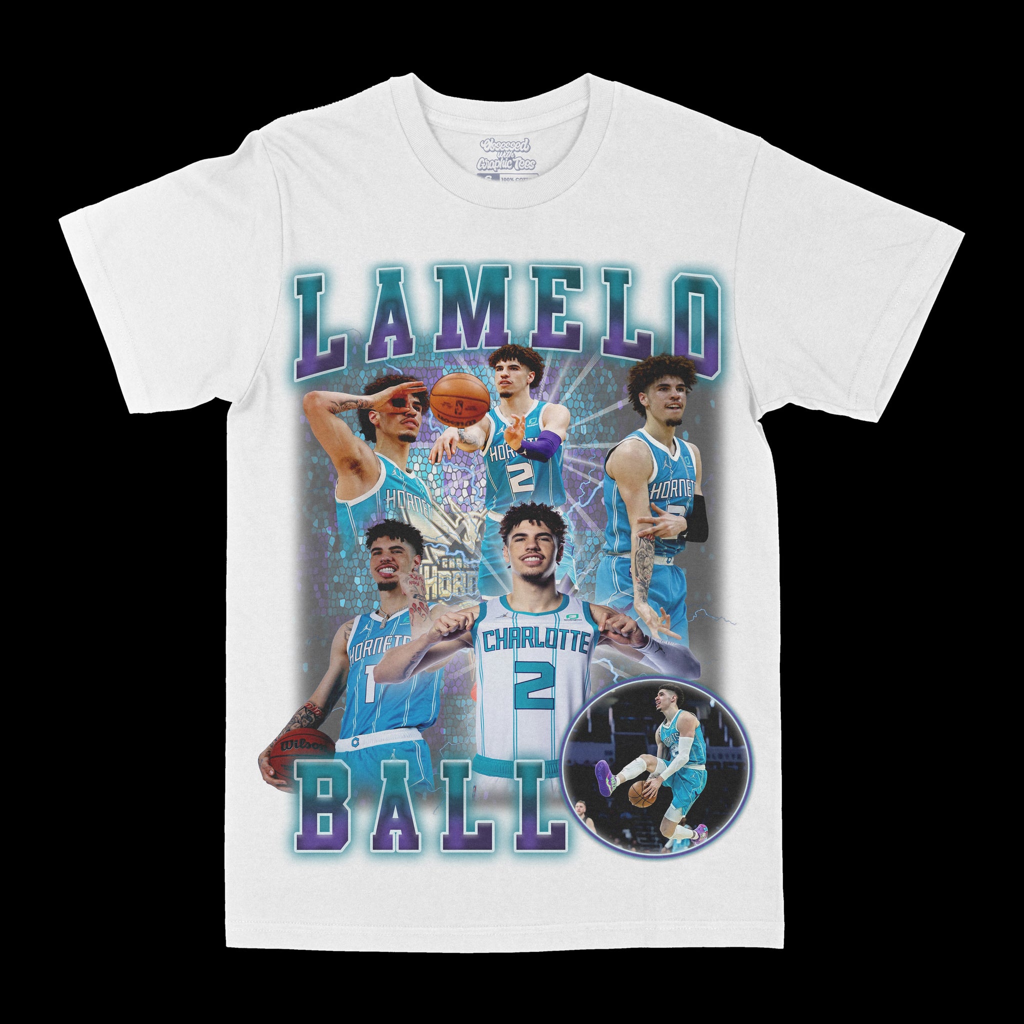 LaMelo Ball - Charlotte Basketball Jersey | Graphic T-Shirt
