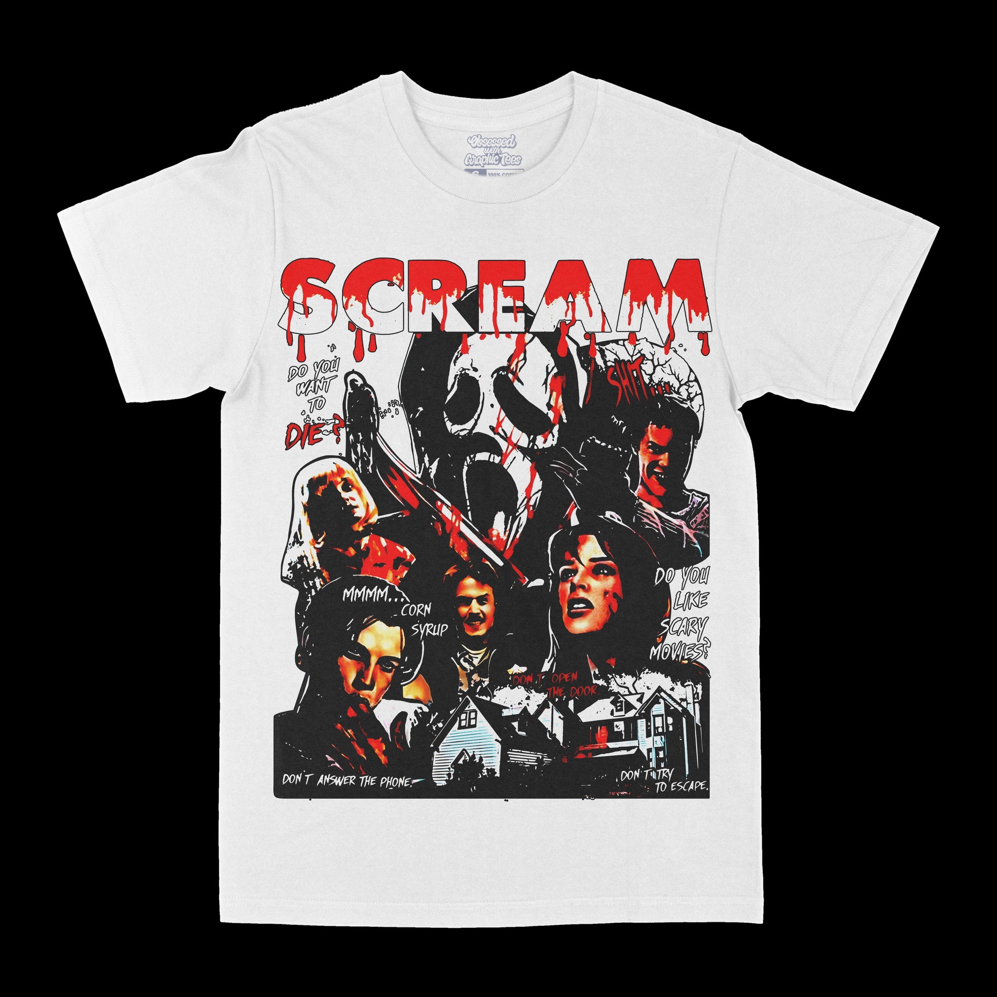 Scream Drip Graphic Tee Apparel - Pop Culture Apparel - T-Shirts - Hoodies & More