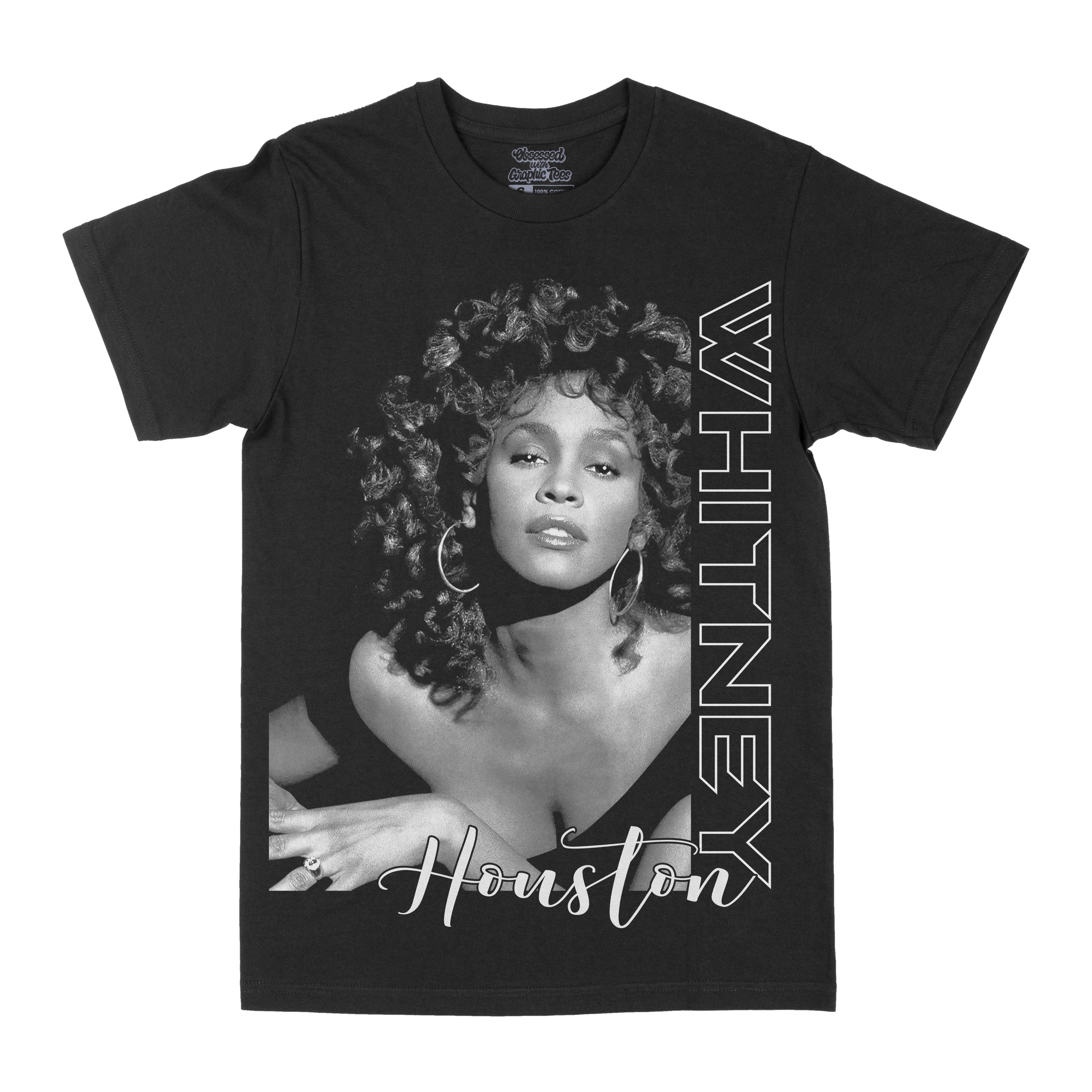 Whitney Houston Black Graphic Tee