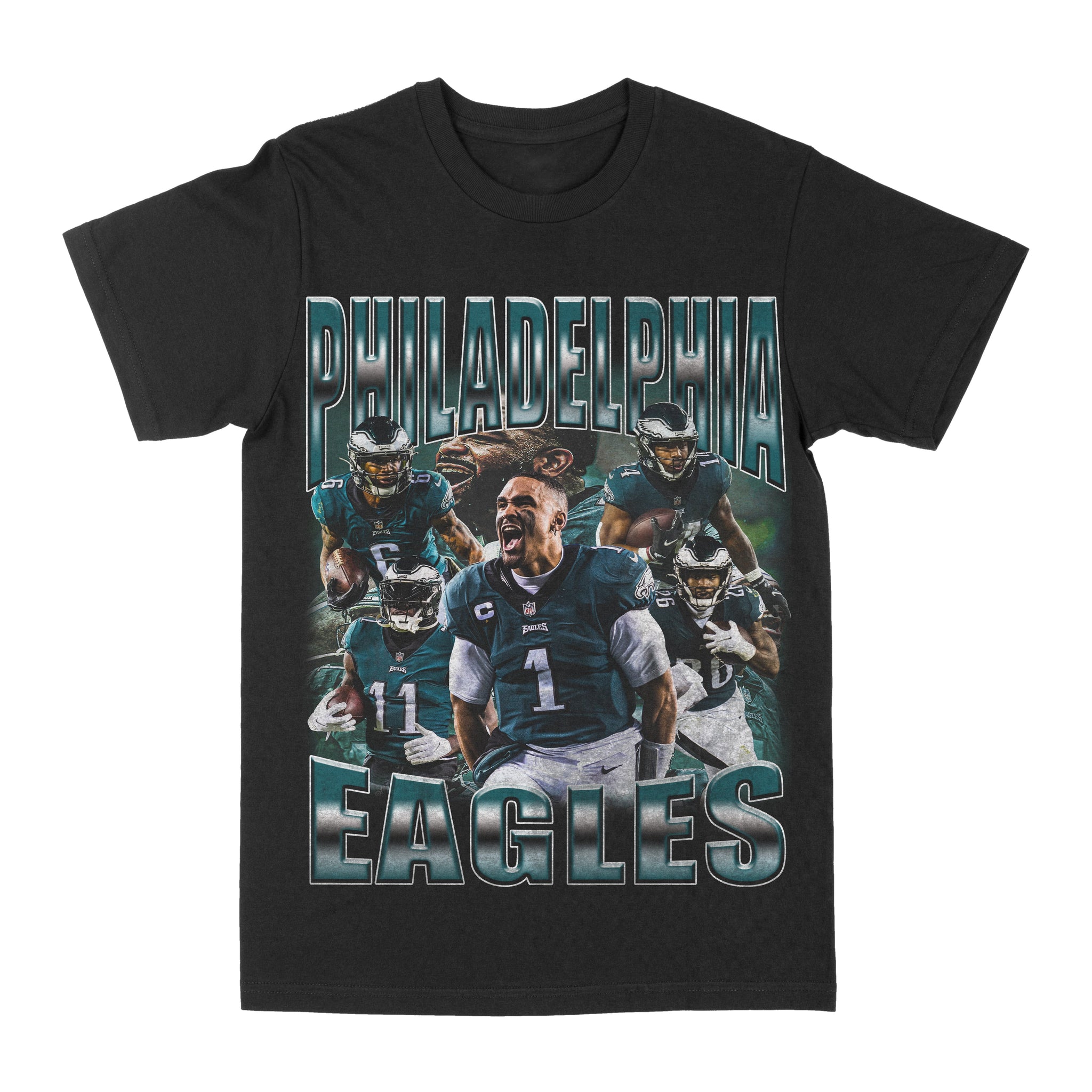 Obsessed Boutique Philadelphia Eagles Graphic Tee Youth X-Small / Black / Regular Heavyweight