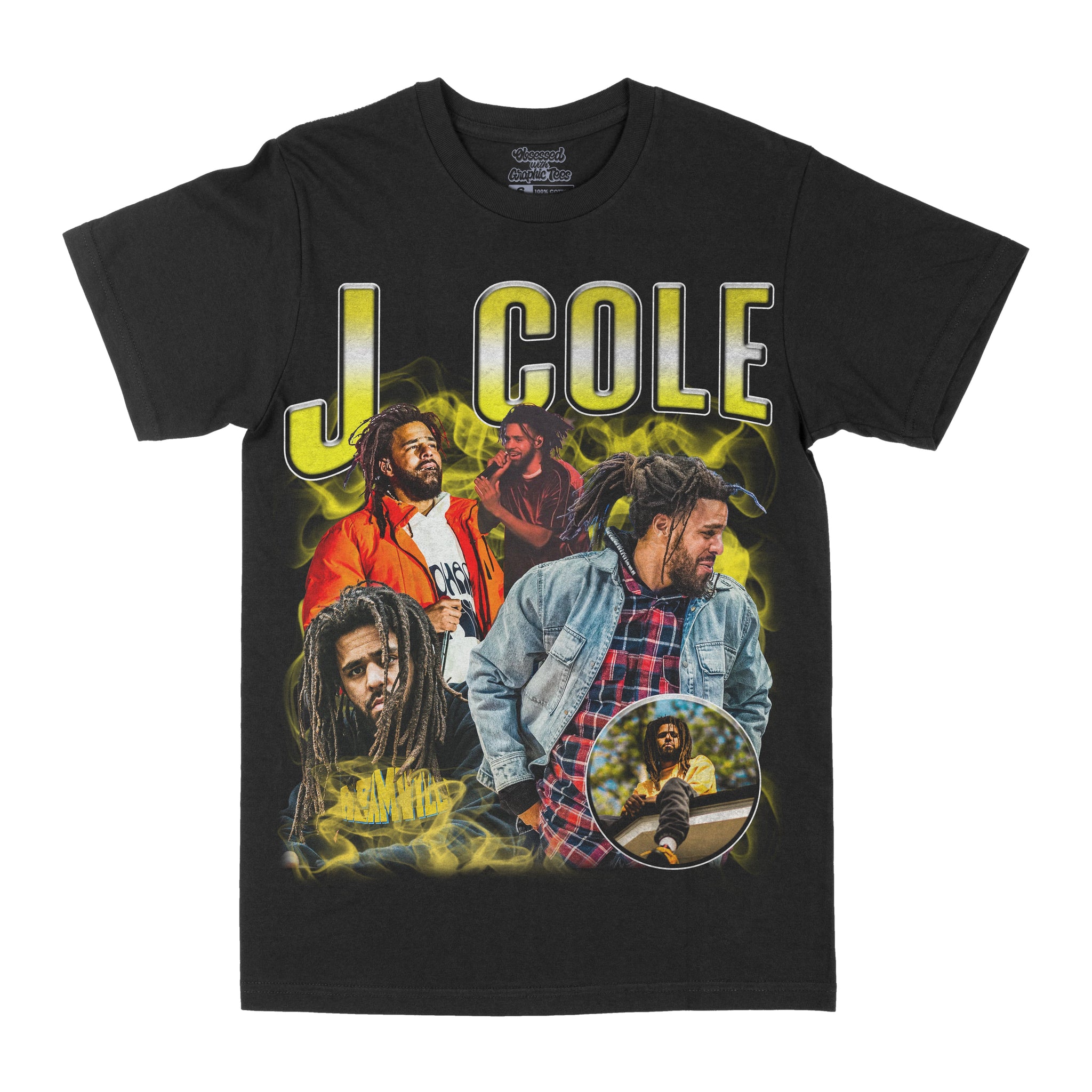 J.Cole Yellow Graphic Tee
