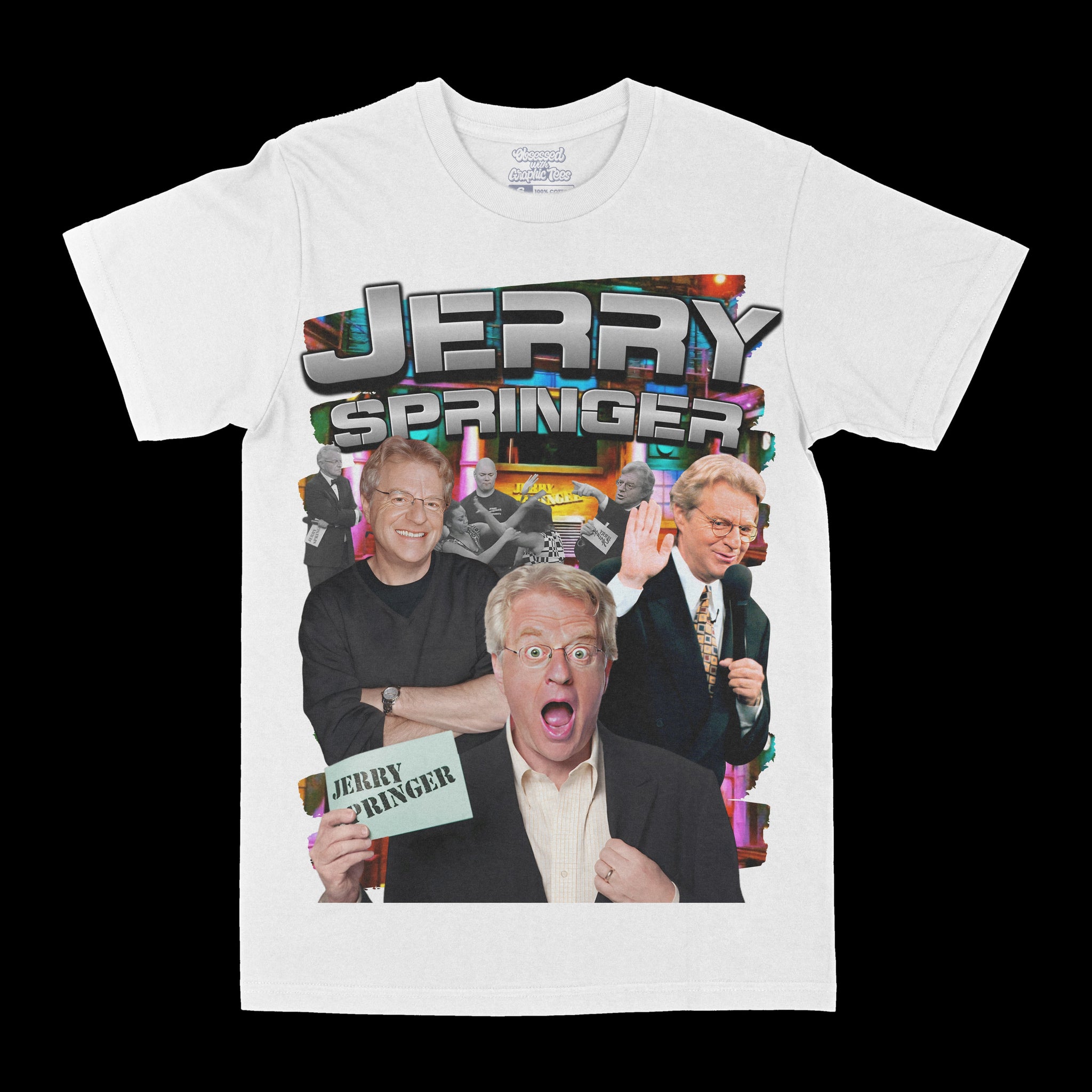 Jerry Springer Banner Jerry Springer Graphic Tee