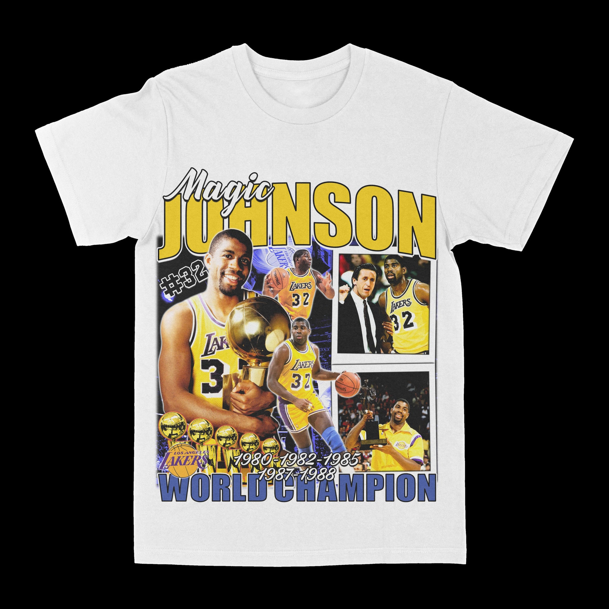 Magic Johnson Lettering Magic Johnson Graphic Tee